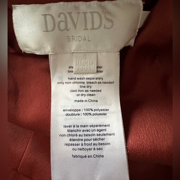 David’s Bridal Scoop Neck Tank Bridesmaid Dress - Picture 4 of 6